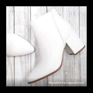 Brand new chunky white heels